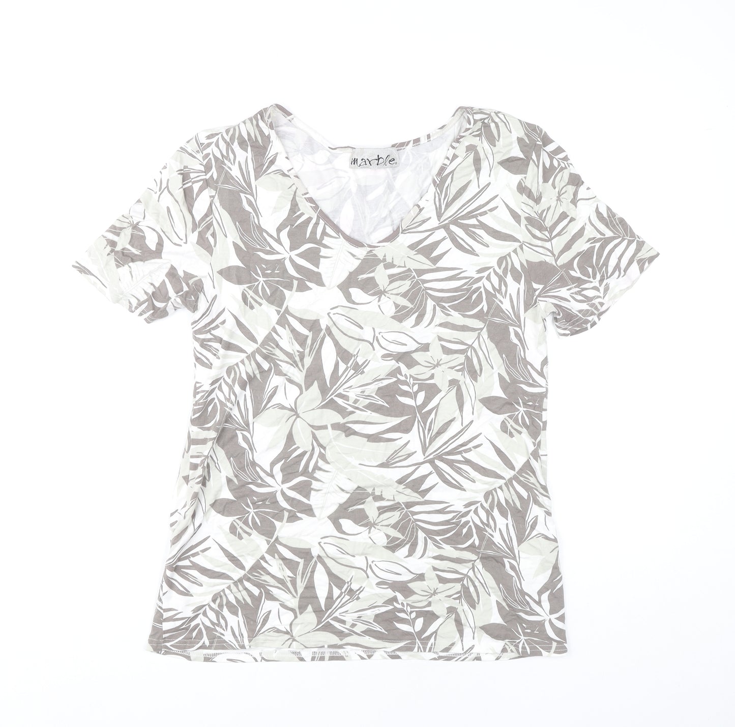 Marble Women's Multicoloured Floral T-Shirt Size 14