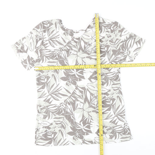 Marble Women's Multicoloured Floral T-Shirt Size 14