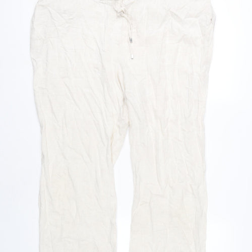 Wallis Women’s Ivory Drawstring Trousers Size 18