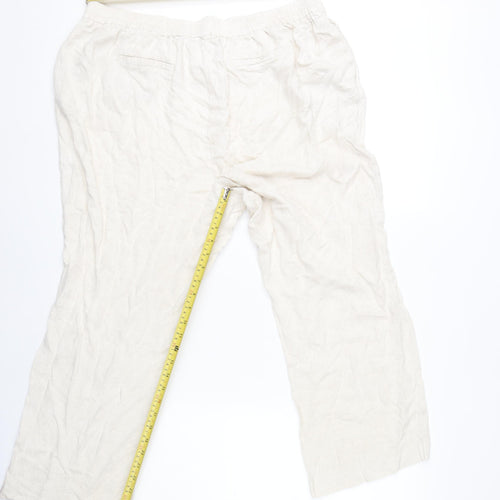 Wallis Women’s Ivory Drawstring Trousers Size 18