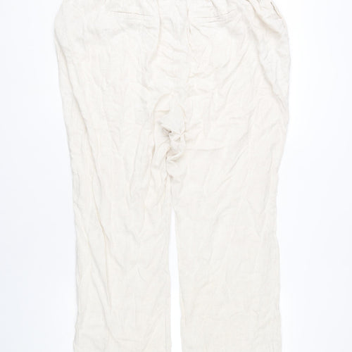 Wallis Women’s Ivory Drawstring Trousers Size 18