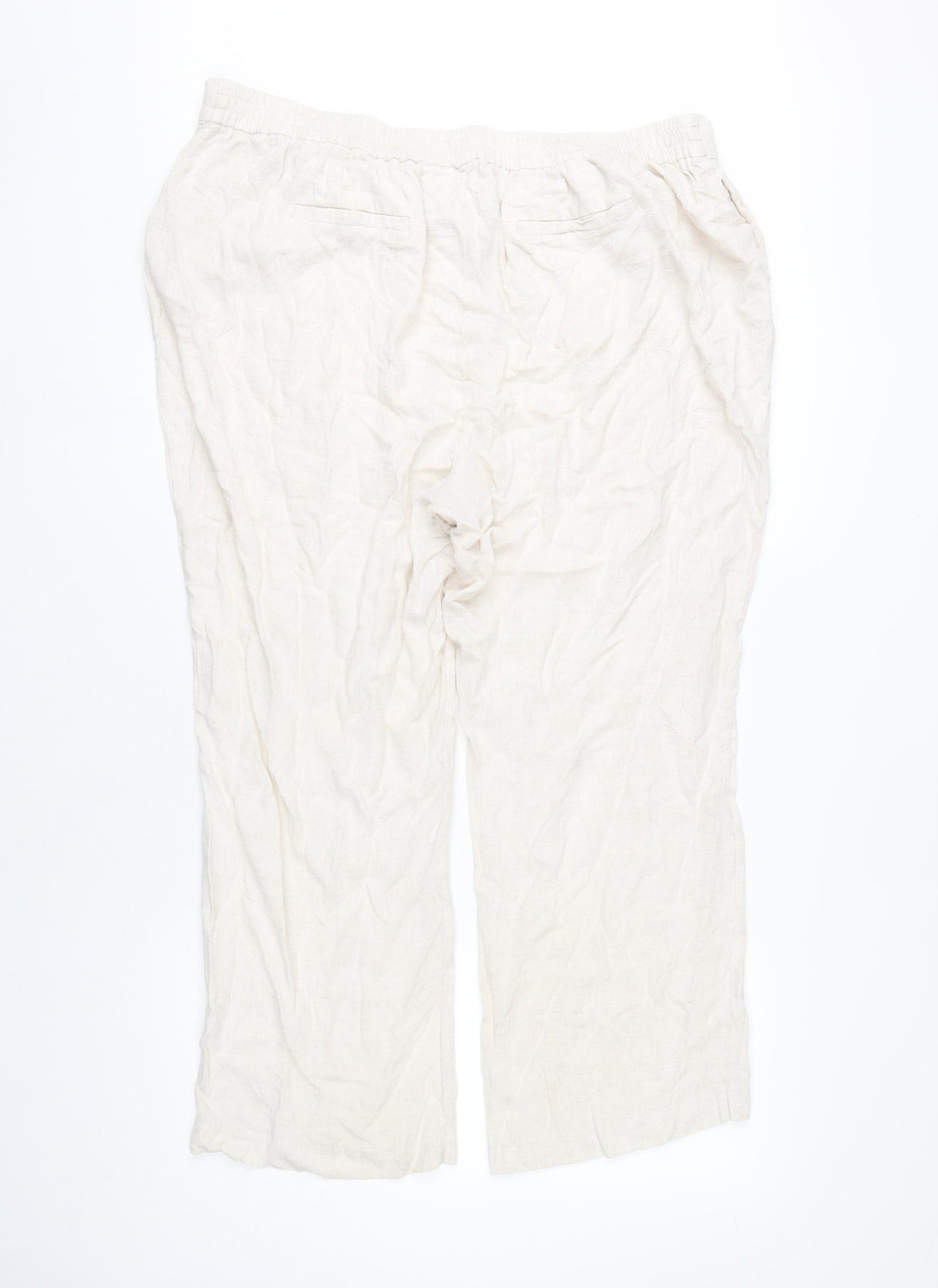 Wallis Women’s Ivory Drawstring Trousers Size 18