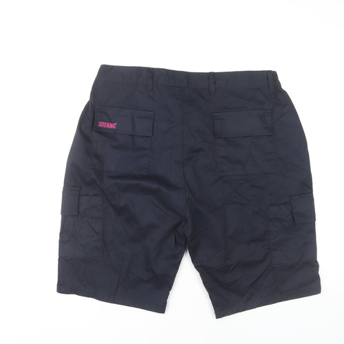 Site King Unisex Cargo Shorts Black Size 18