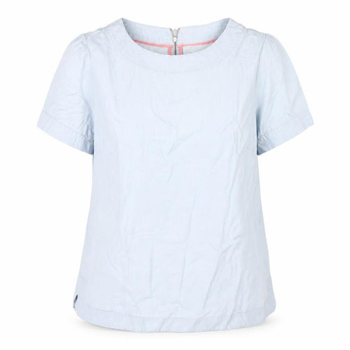 Laura Ashley Women's Blue Blouse UK 12 Casual Short Sleeve