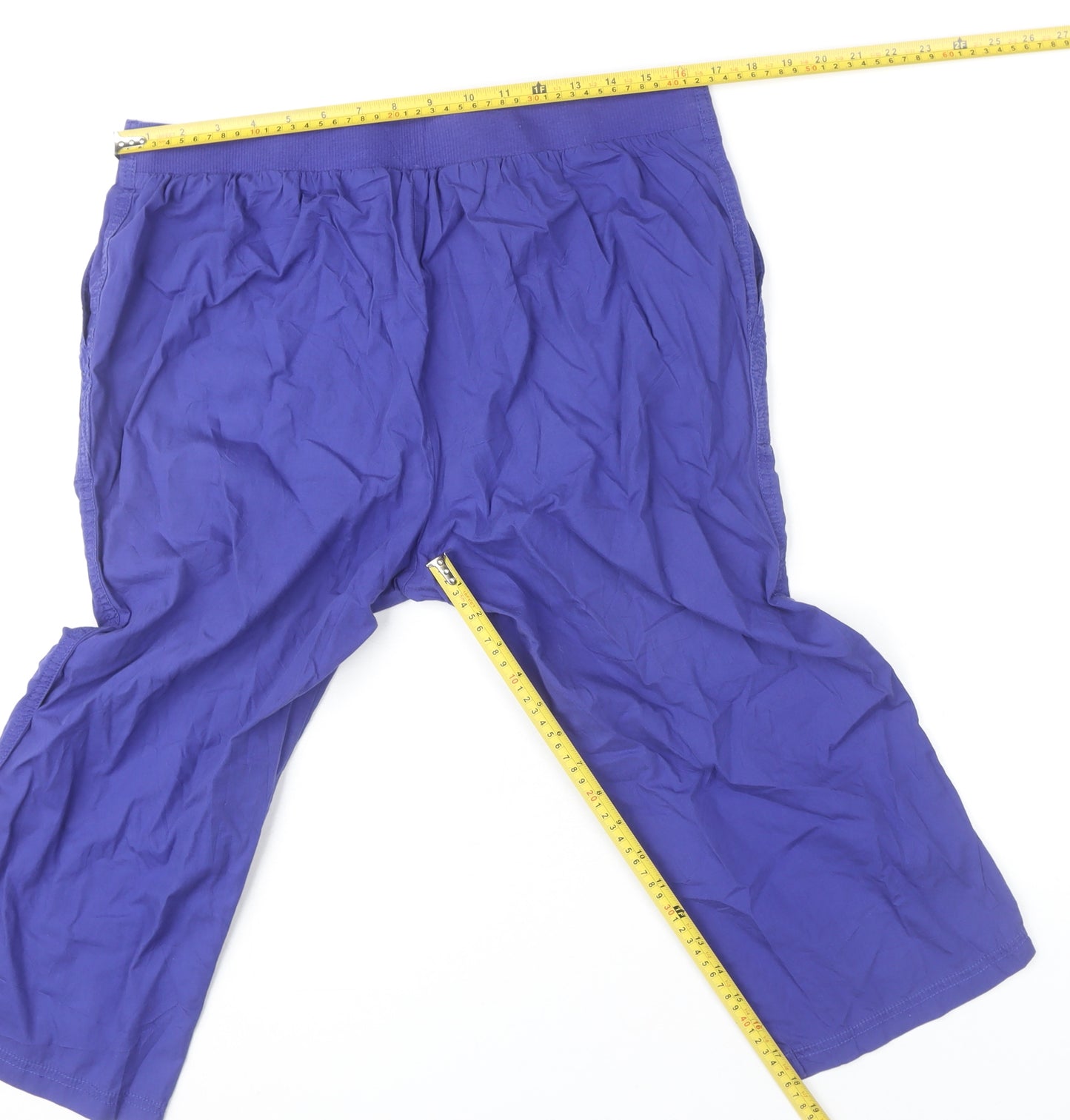 Bonmarché Women's Blue Cropped Trousers Size 16