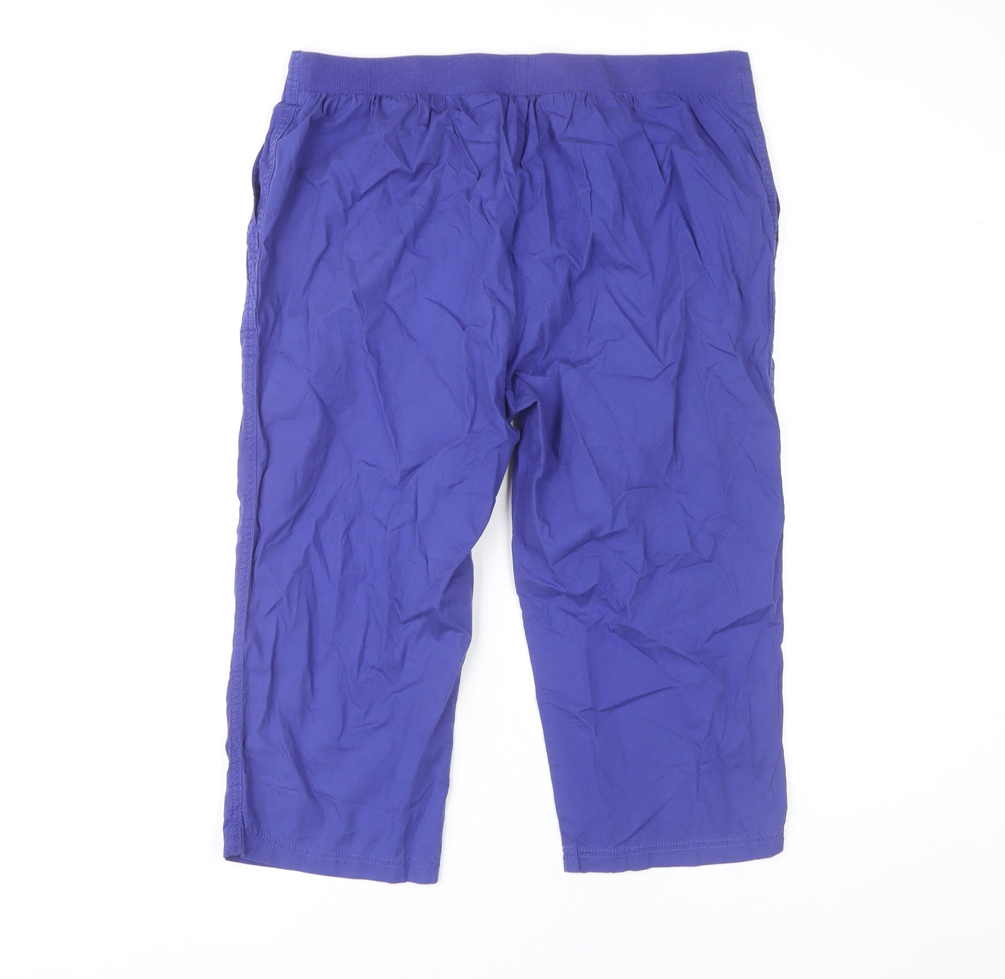 Bonmarché Women's Blue Cropped Trousers Size 16