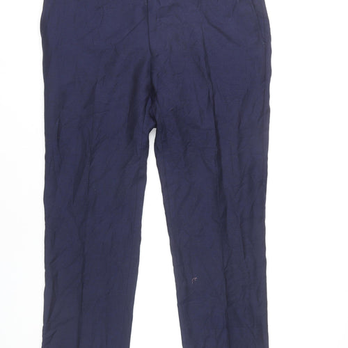 Marks and Spencer Men's Blue Wool Trousers 38