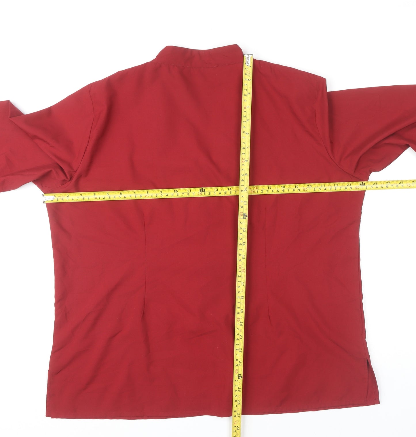 The Pearl Collection Women's Red Embroidered Blouse UK 20
