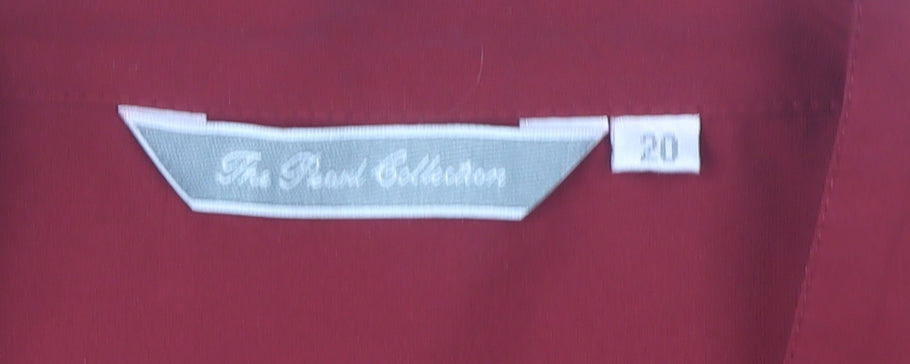 The Pearl Collection Women's Red Embroidered Blouse UK 20