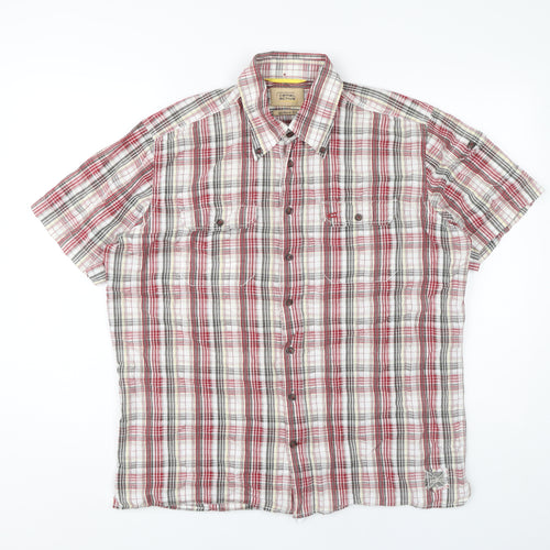 Camel Active Men's Multicoloured Check Shirt L