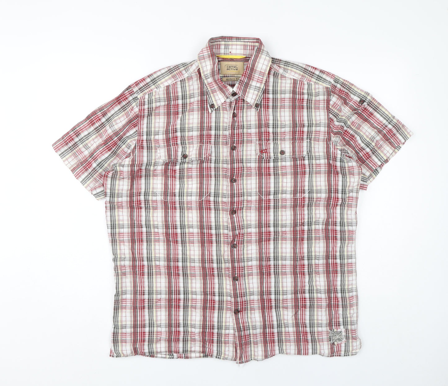 Camel Active Men's Multicoloured Check Shirt L