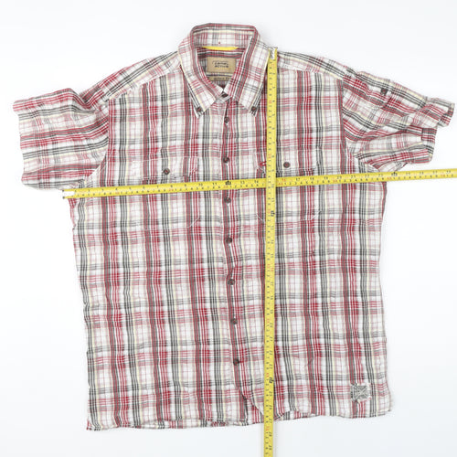 Camel Active Men's Multicoloured Check Shirt L