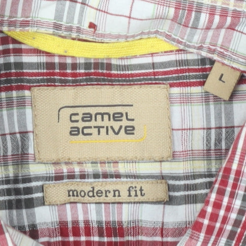 Camel Active Men's Multicoloured Check Shirt L