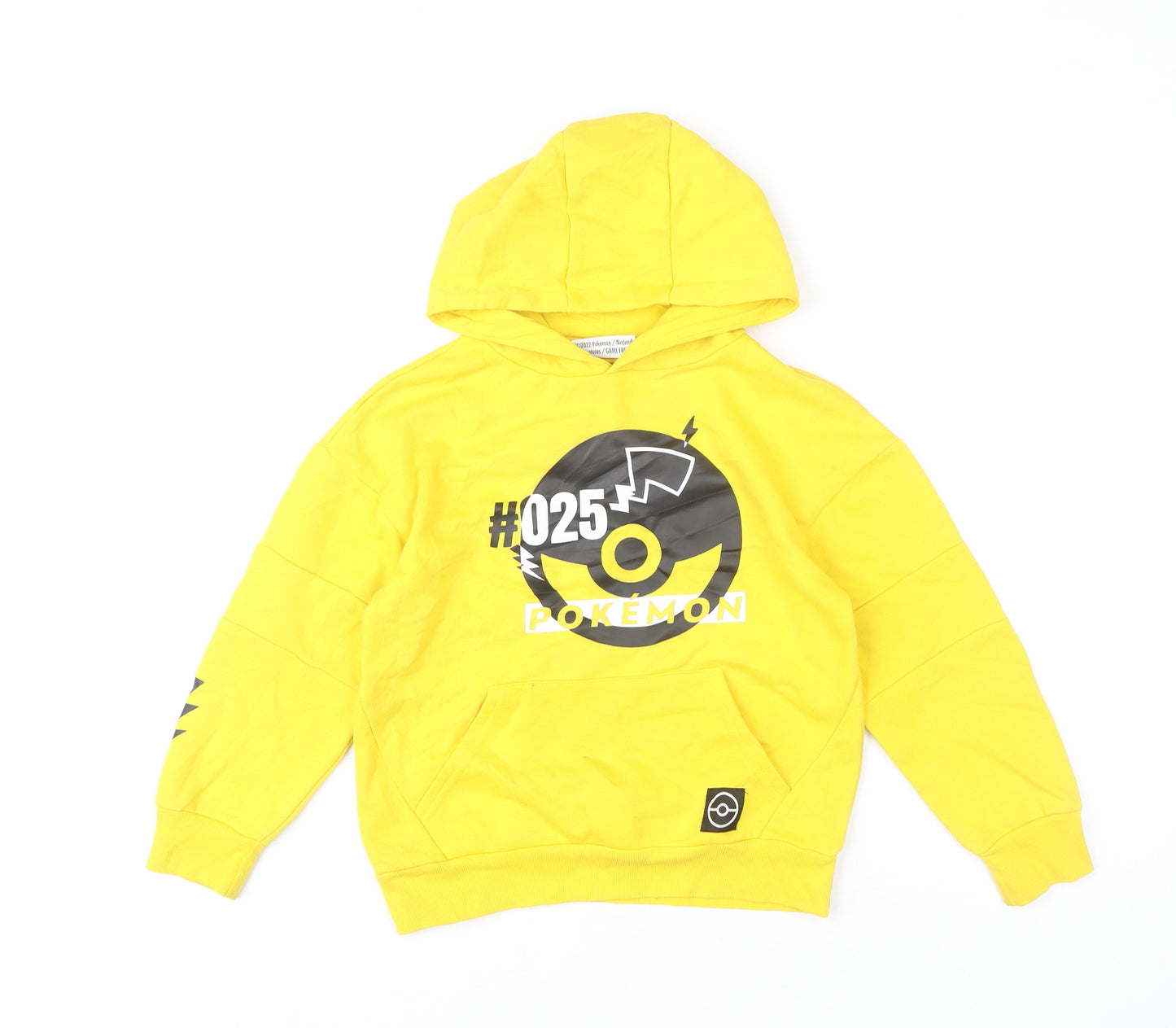 Pokémon Boys Yellow Pullover Hoodie 8-9 Years