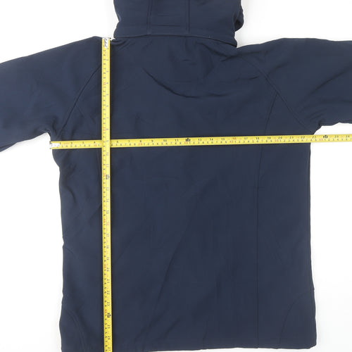 Geographical Norway Men's Blue Hooded Jacket, Size L