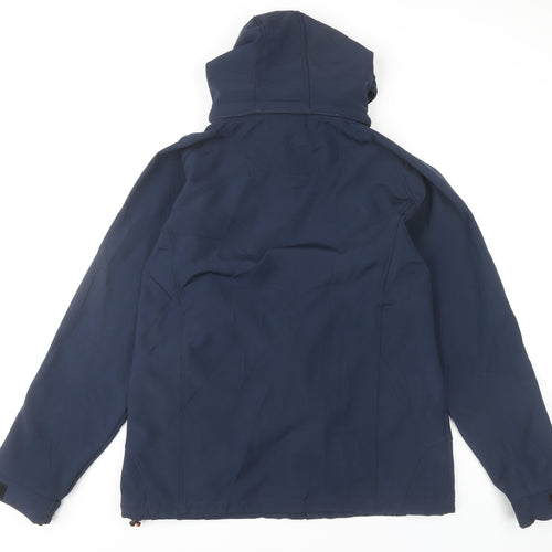 Geographical Norway Men's Blue Hooded Jacket, Size L