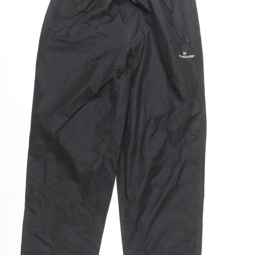 Dunlop Men's Black Windbreaker Trousers M