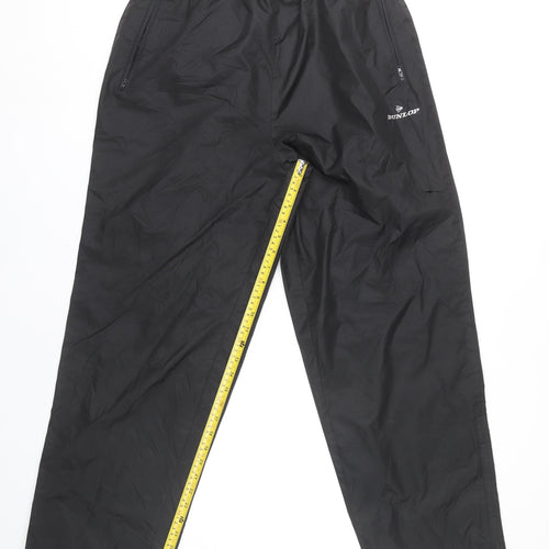 Dunlop Men's Black Windbreaker Trousers M