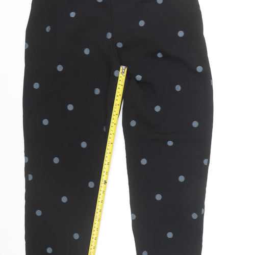 Zara Women's Black Polka Dot Cropped Trousers