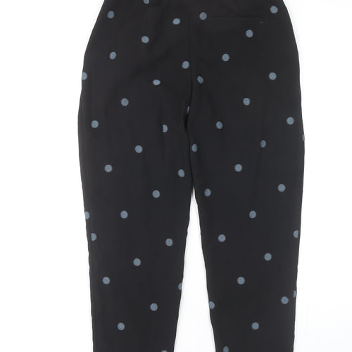 Zara Women's Black Polka Dot Cropped Trousers