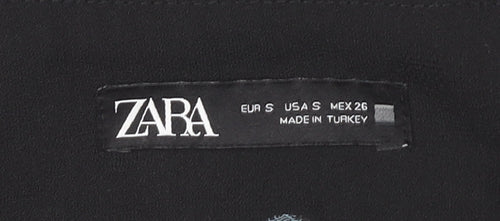 Zara Women's Black Polka Dot Cropped Trousers