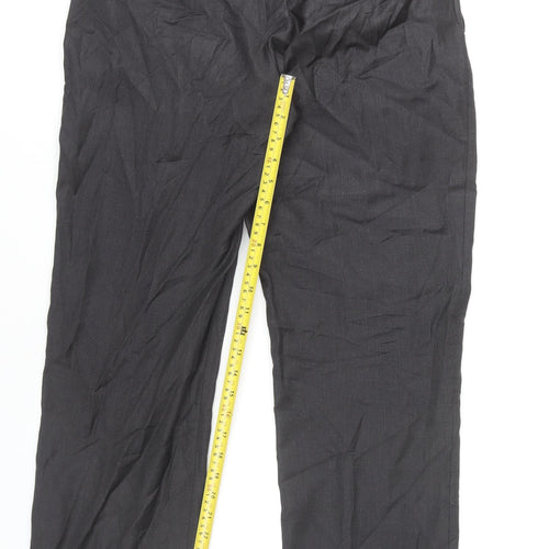 T.M. Lewin Men's Black Wool Dress Pants, Size L