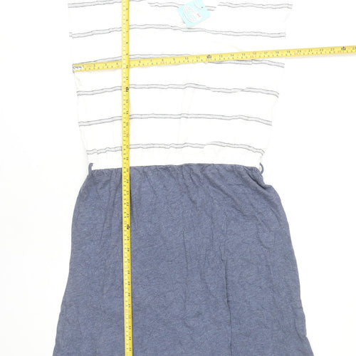 Animal Women's Multicoloured Striped T-Shirt Dress