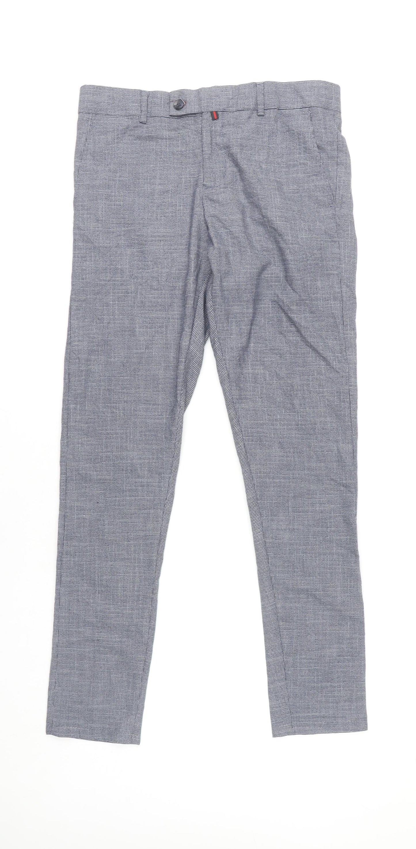 Zara Man Grey Slim Fit Trousers for Men Size 31