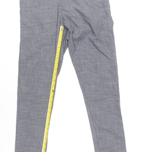 Zara Man Grey Slim Fit Trousers for Men Size 31