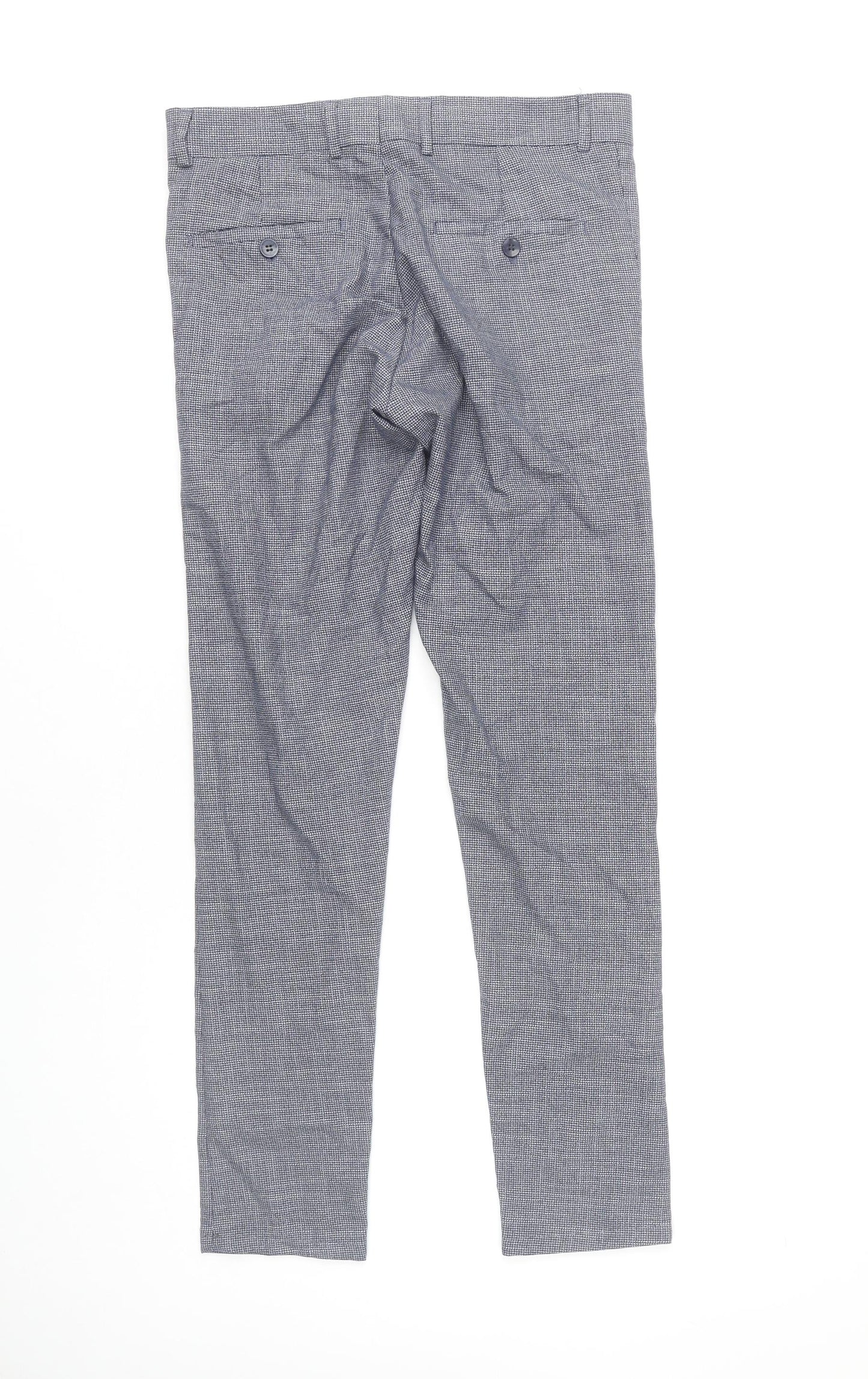 Zara Man Grey Slim Fit Trousers for Men Size 31
