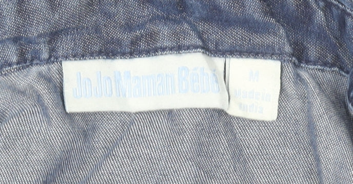 JoJo Maman Bébé Blue Women's Medium Denim Blouse