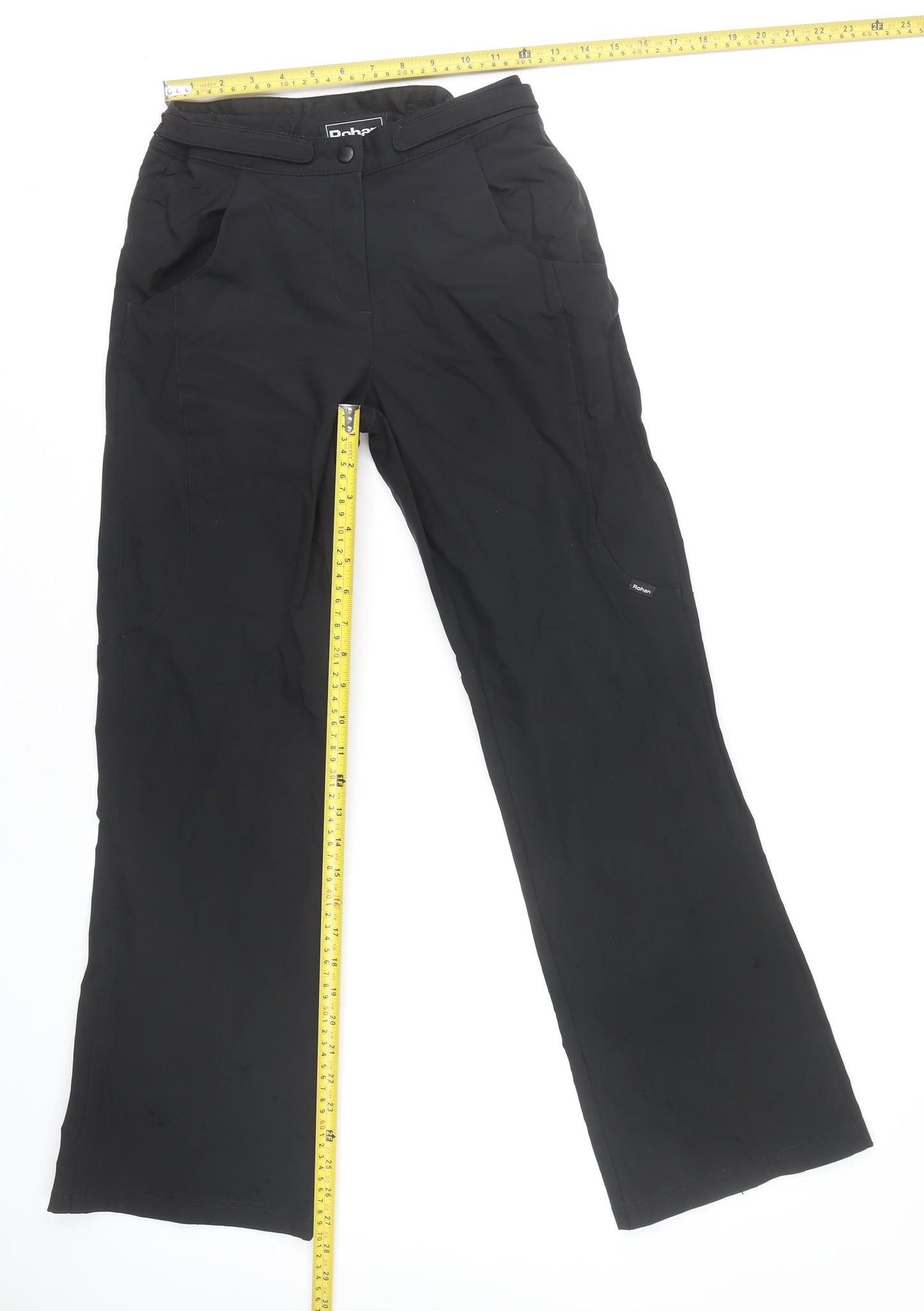 Rohan Women's Black Trousers, Size S, Stretch, Casual