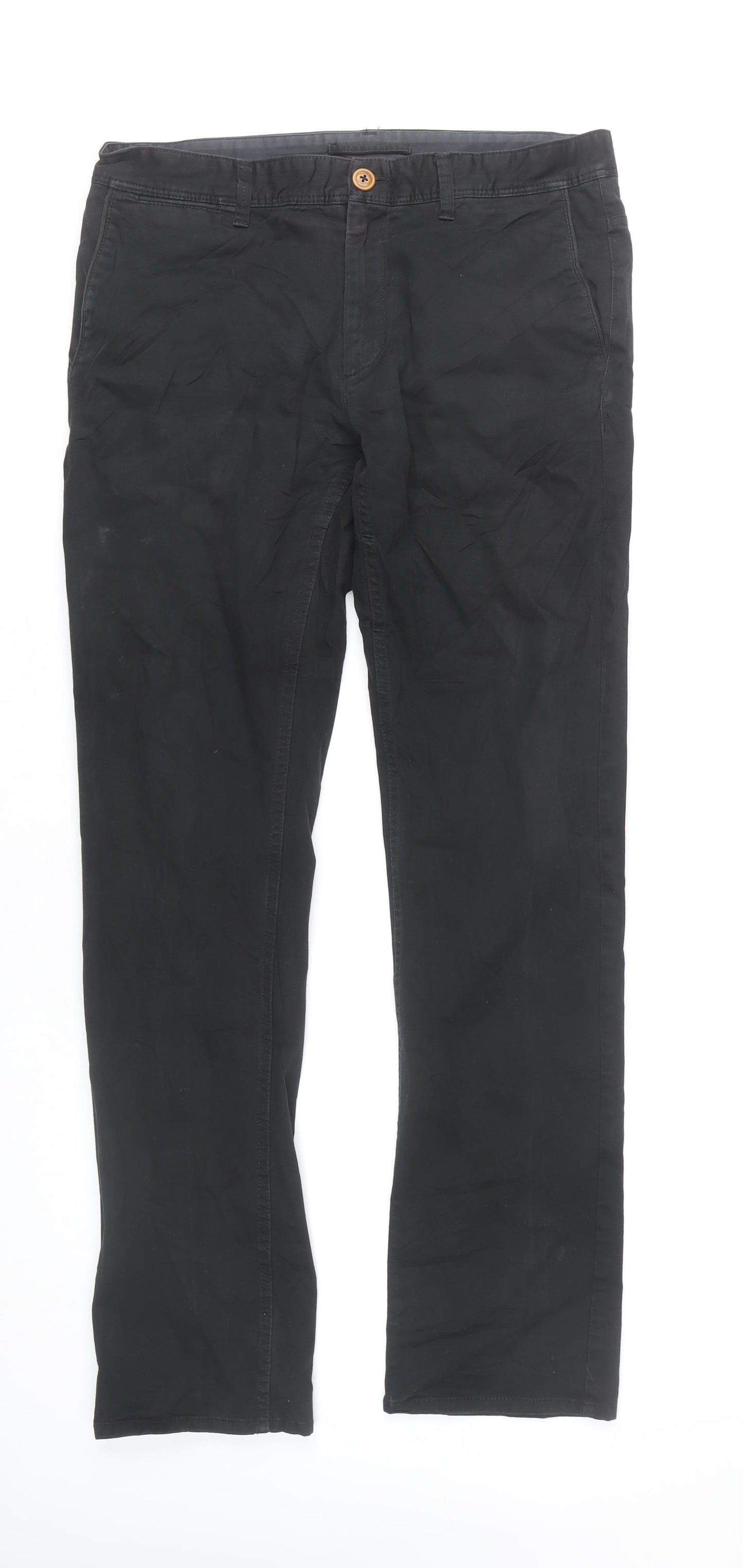 Zara Man Black Chino Trousers for Men Size 42