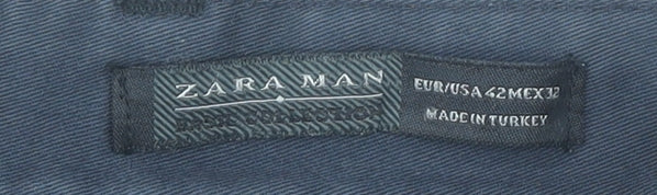 Zara Man Black Chino Trousers for Men Size 42