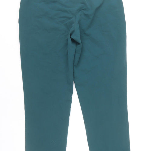 Topshop Women's Green Straight Trousers Size 8