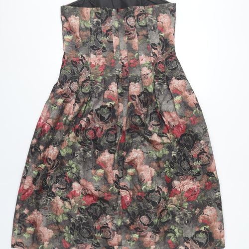 F&F Women's Floral A-Line Dress Size 12 Multicoloured