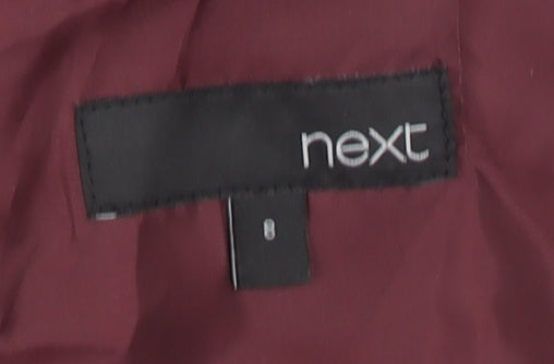 Next Women's Red Shift Dress, Size 8, Formal Knee Length