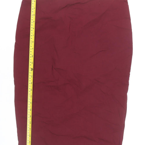 ASOS Women's Red Pencil Skirt Size 14