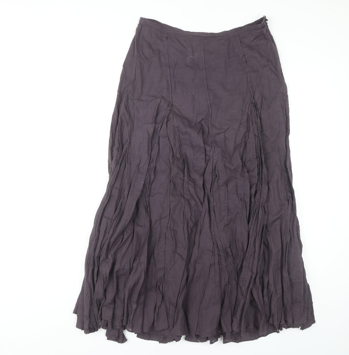 Monsoon Women's Purple Long Peasant Skirt, Size 8