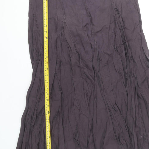 Monsoon Women's Purple Long Peasant Skirt, Size 8