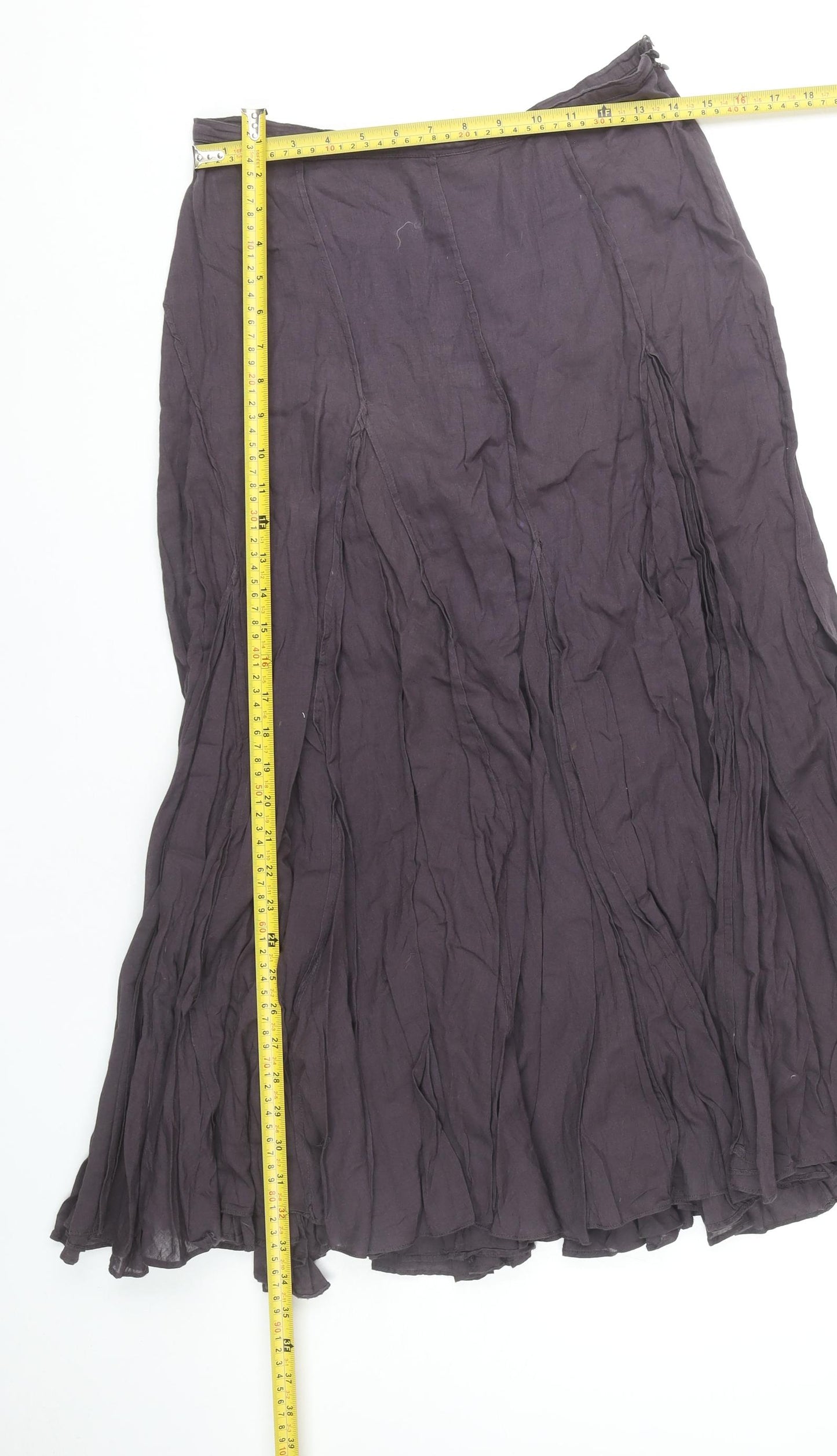 Monsoon Women's Purple Long Peasant Skirt, Size 8