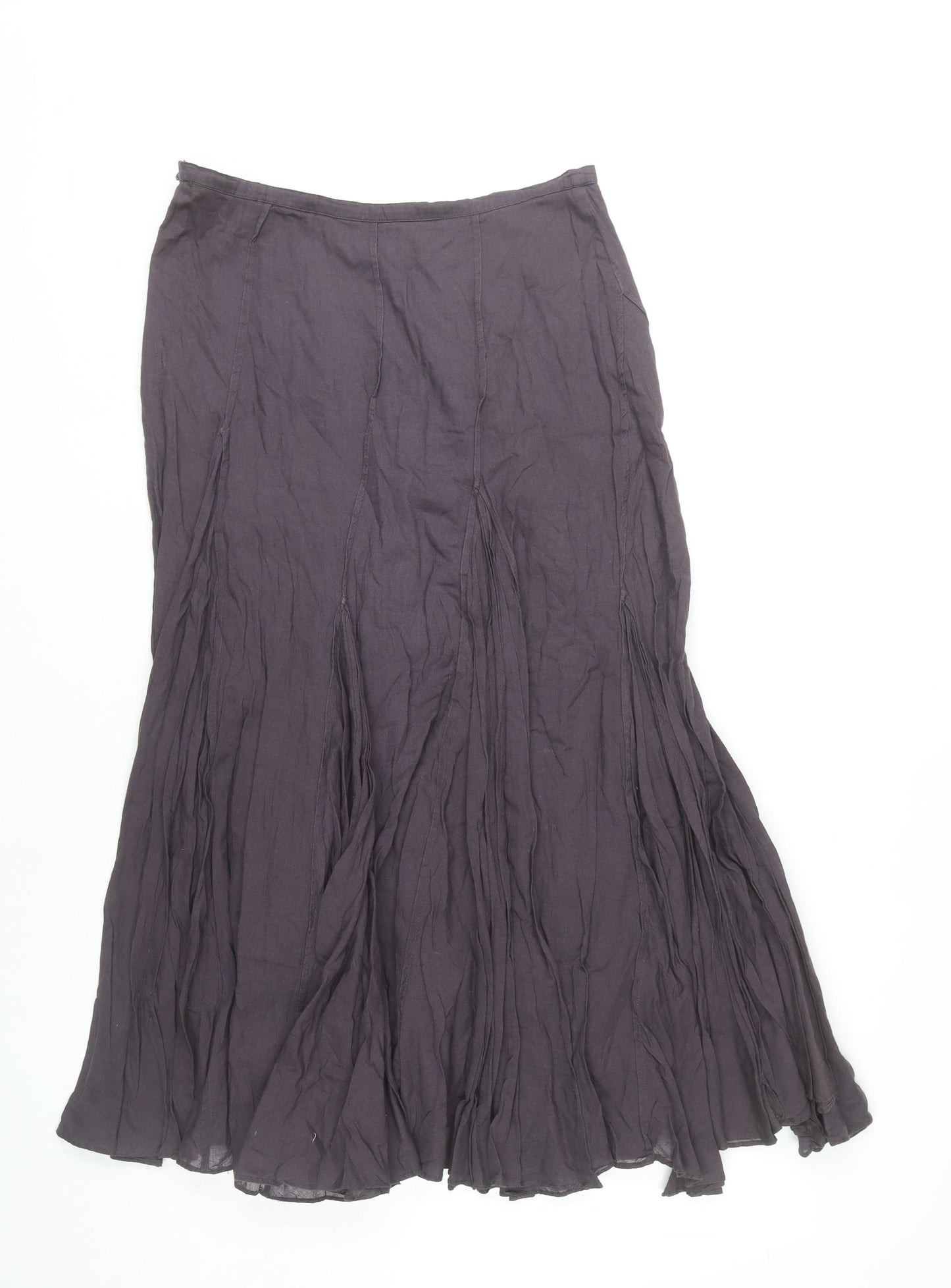 Monsoon Women's Purple Long Peasant Skirt, Size 8