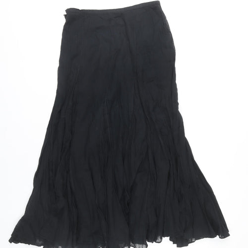 Monsoon Women's Black Flare Long Skirt Size 8