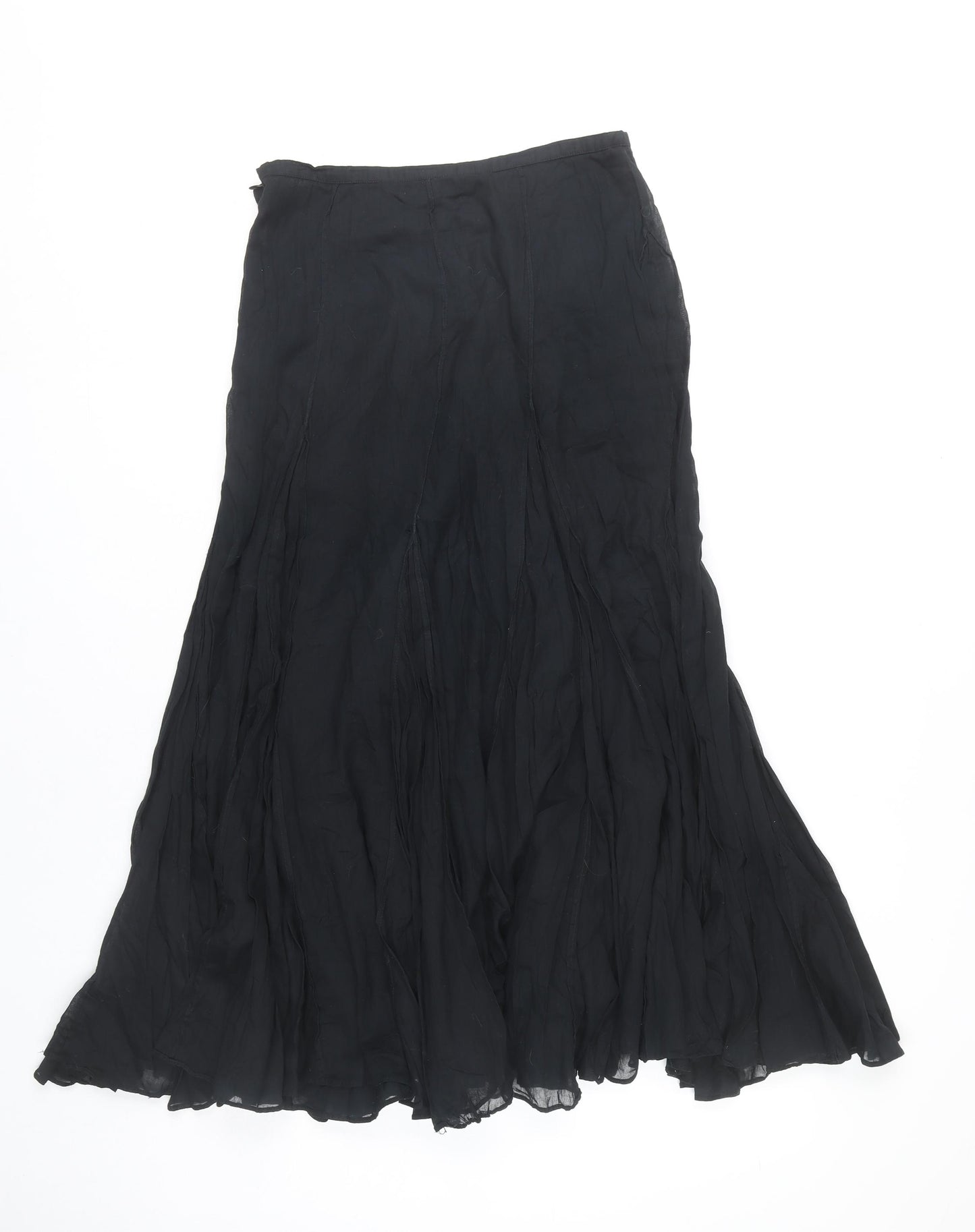 Monsoon Women's Black Flare Long Skirt Size 8