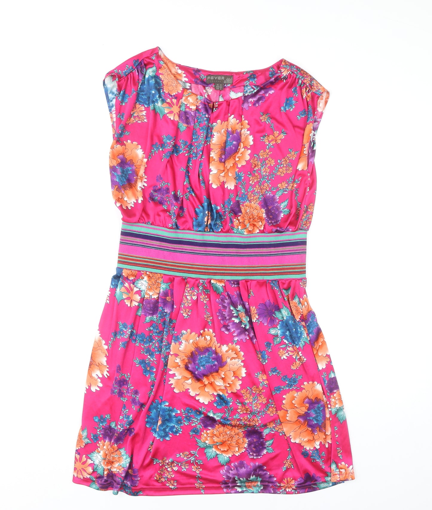 Fever London Women's Multicoloured Floral Dress Size 12