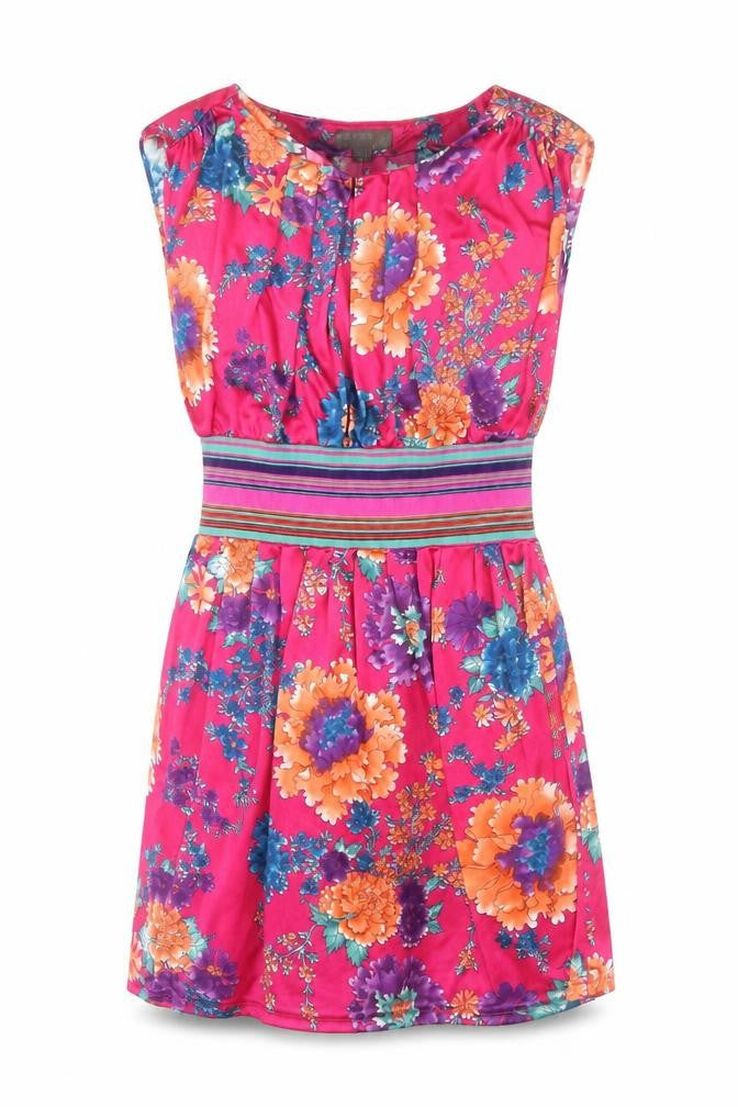Fever London Women's Multicoloured Floral Dress Size 12