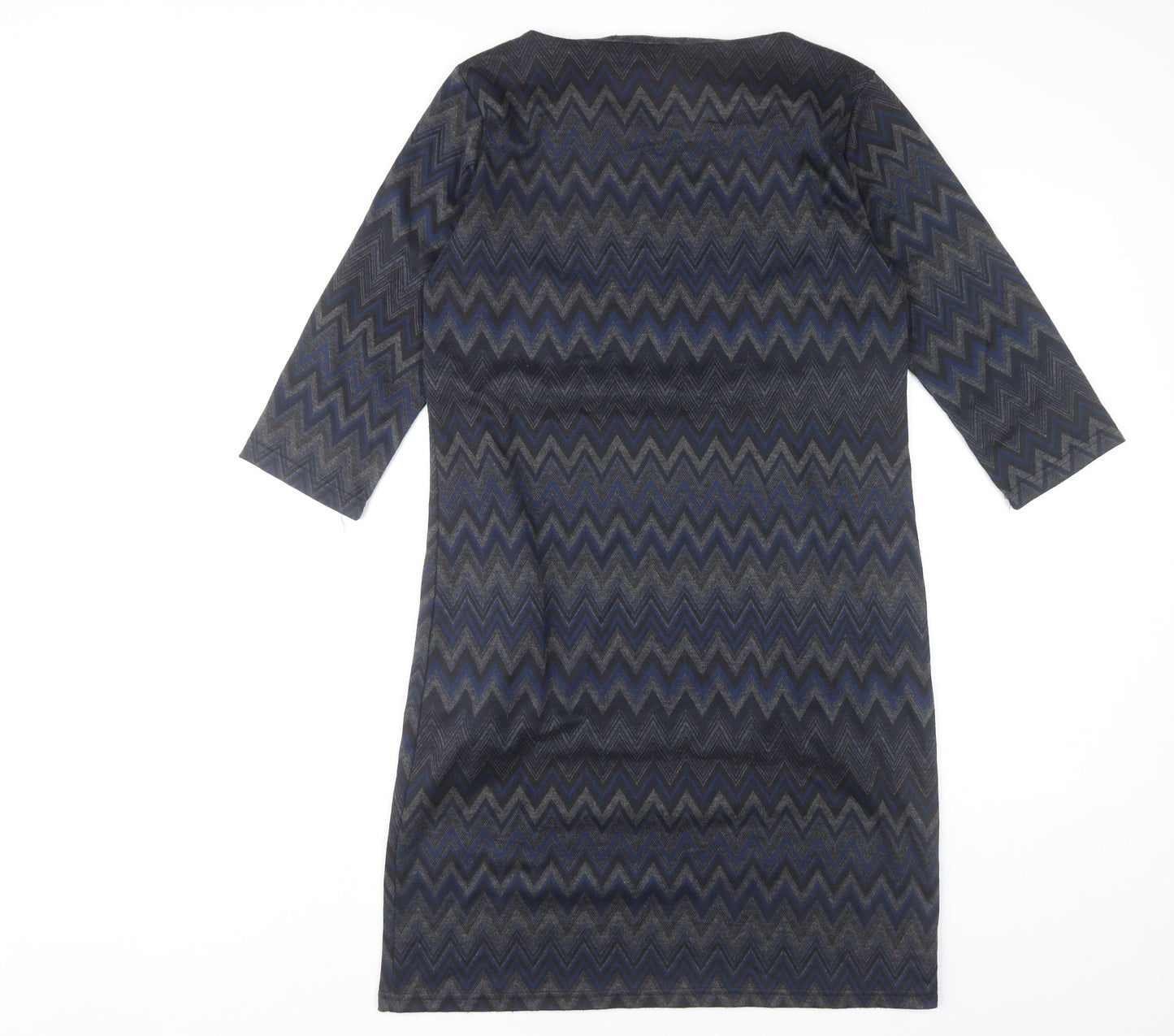 Fransa Women's Multicoloured Knee Length Shift Dress M