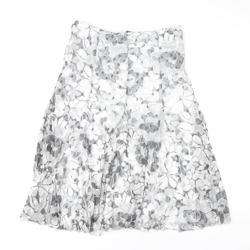 Kate Lilly Women's Floral Midi A-Line Skirt, Size 14