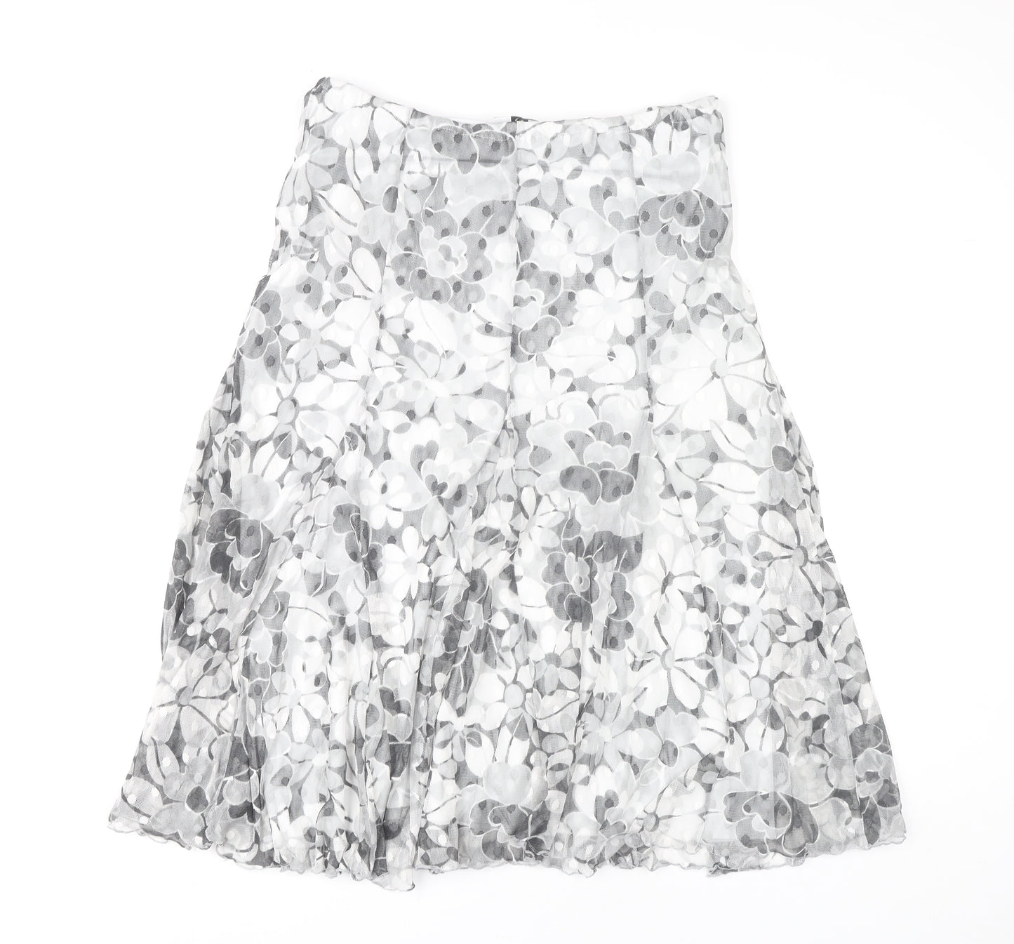 Kate Lilly Women's Floral Midi A-Line Skirt, Size 14