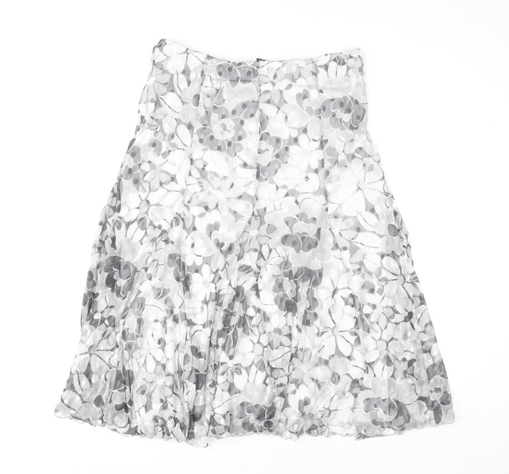 Kate Lilly Women's Floral Midi A-Line Skirt, Size 14